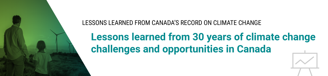 Lessons learned from 30 years of climate change challenges and opportunities in Canada