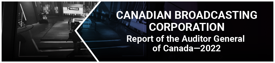 Report of the Auditor General of Canada to the Board of Directors of the Canadian Broadcasting Corporation—Special Examination—2022