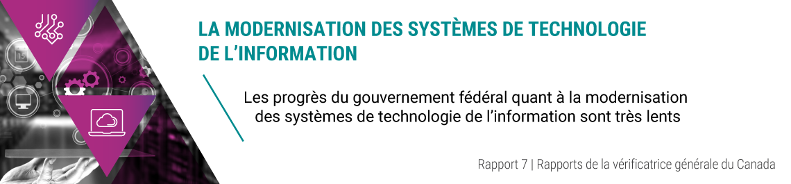 Rapport 7 — La modernisation des systèmes de technologie de l’information