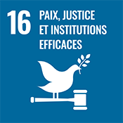 Objectif de développement durable numéro 16 des Nations Unies : Paix, justice et institutions efficaces