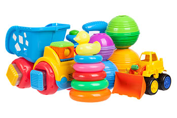 Photo de jouets en plastiques pour jeunes enfants