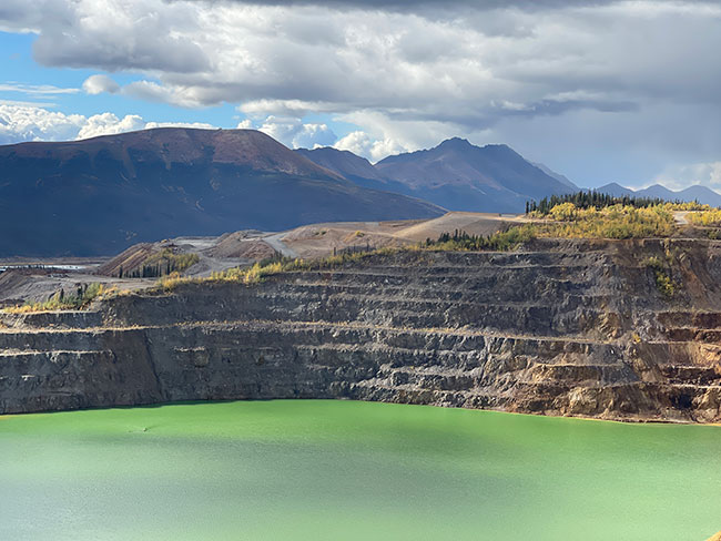 Site de la mine Faro dans les Territoires du Nord-Ouest