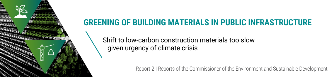 Report 2—Greening of Building Materials in Public Infrastructure