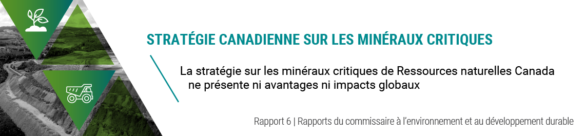 Rapport 6 — Stratégie canadienne sur les minéraux critiques