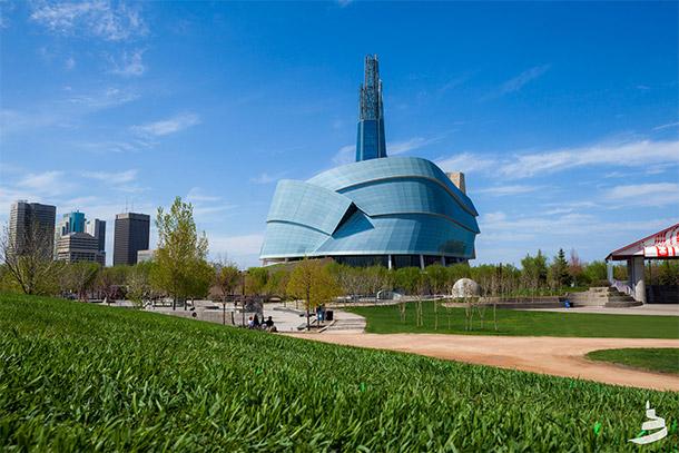 Photo du Musée canadien pour les droits de la personne à Winnipeg