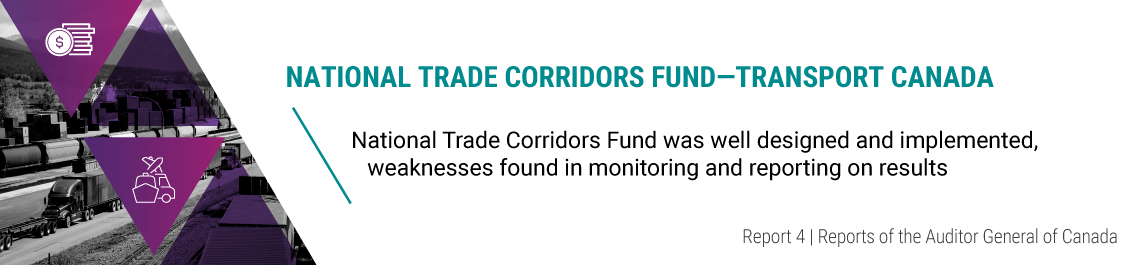 Report 4—National Trade Corridors Fund—Transport Canada