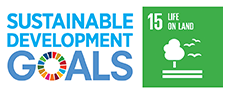 Logo of the United Nations’ sustainable development goals and icon of United Nations’ Sustainable Development Goal 15: Life on Land